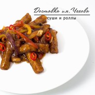 Баклажаны в кисло-сладком соусе Фото