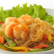 Рисовая лапша с креветками Фото