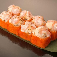 Запеченный с коктейльными креветками Фото