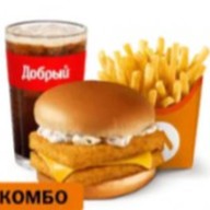 Двойной Фиш Бургер Большой Комбо Фото
