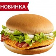 Чикенбургер с беконом Фото