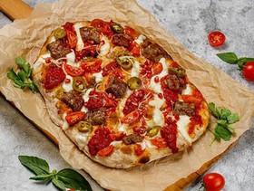 Римская пицца с кебабами - Фото