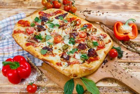 Римская пицца с уткой по-пекински - Фото