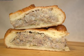 Пирог с мясом и картофелем - Фото