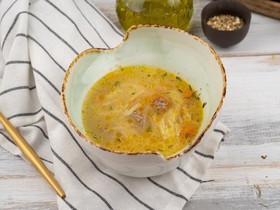 Суп лапша с фрикадельками - Фото