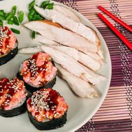 Запеченный с курицей Фото