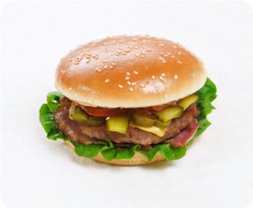Сандерс бургер с говядиной - Фото