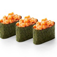 Набор острых суши с лососем Фото