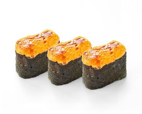 Набор запеченных суши с лососем - Фото