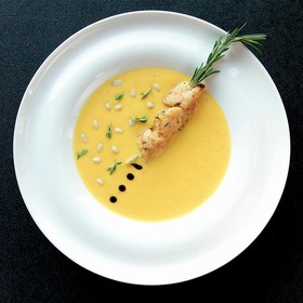 Крем-суп из тыквы с индейкой - Фото