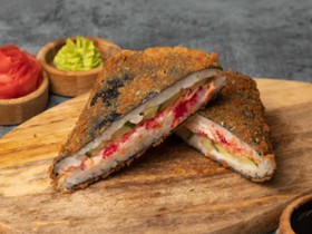 Сэндвич ролл с лососем - Фото