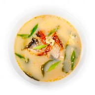 Сливочный суп с креветкой Фото