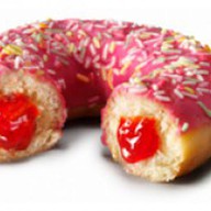 Донат клубничный Фото