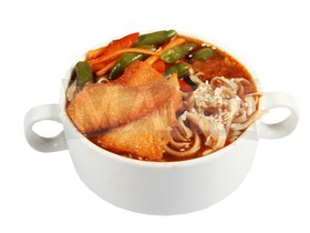 Азиатский суп с лососем - Фото