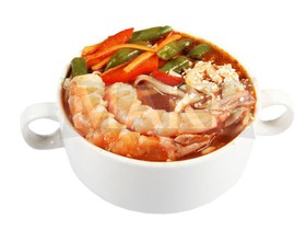 Азиатский суп с креветками - Фото