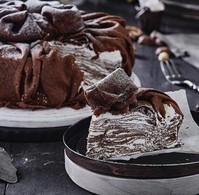 Торт блинный шоколадный - Фото