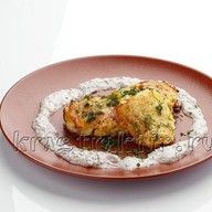 Драники картофельные с сыром и соусом Фото