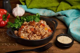Рис wok с курицей - Фото