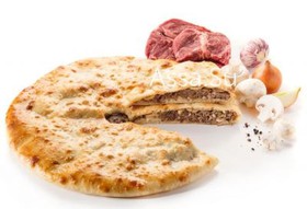 Пирог с мясом и грибами Козо-фыдджин - Фото