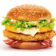 Монблан бургер с курицей Фото