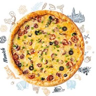 Мюнхенская пицца с колбасками Фото