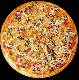 Фирменная пицца пицари Люля с фаршем - Фото