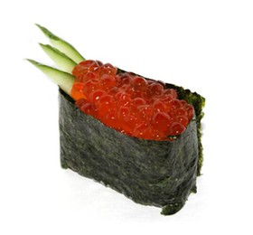 Икра лососевая суши - Фото