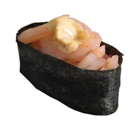 Креветки в остром соусе суши - Фото