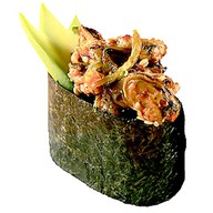 Мидии в остром соусе суши Фото