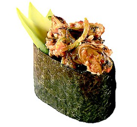 Мидии в остром соусе суши - Фото