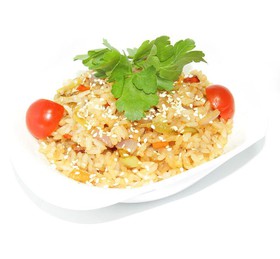 Wok рис с овощами и креветками - Фото