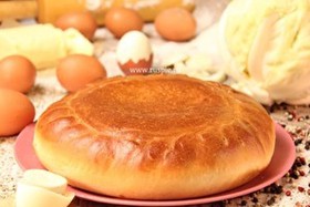 Пирог с яйцом и капустой - Фото