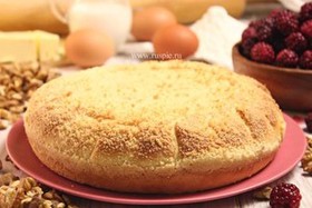 Пирог с орехом и ежевикой - Фото