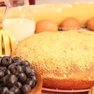 Пирог с орехом и черникой Фото