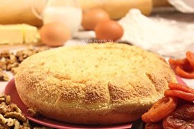 Пирог с грецким орехом и курагой - Фото