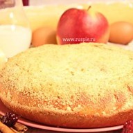 Пирог с яблоком и ежевикой Фото