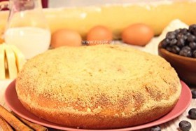 Пирог с черникой - Фото