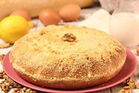 Пирог с орехом и лимоном - Фото