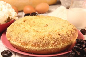 Пирог с творогом и черносливом - Фото