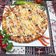 Пицца-кебаб из курицы Фото