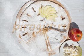 Осетинский творожный пирог с яблоками - Фото