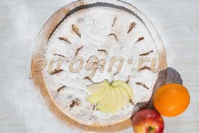 Осетинский пирог с яблоками и апельсинам - Фото
