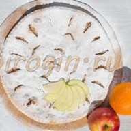 Осетинский пирог с яблоками и апельсинам Фото
