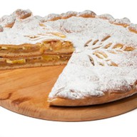 Осетинский творожный пирог с яблоками Фото