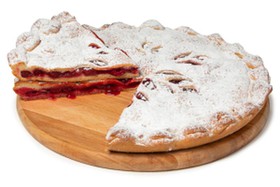 Осетинский пирог с яблоками и вишней - Фото