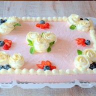 Муссовый торт "Малиновое облако" Фото