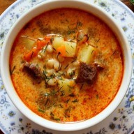 Суп из фасоли с говядиной Фото
