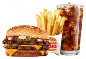 Двойной чизбургер кинг комбо M - Фото