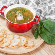 Бульон с говядиной Фото