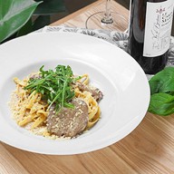 Паста с говядиной и перечным соусом Фото